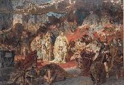 Karl von Piloty Thusnelda in the Triumphal Procession of Germanicus USA oil painting artist